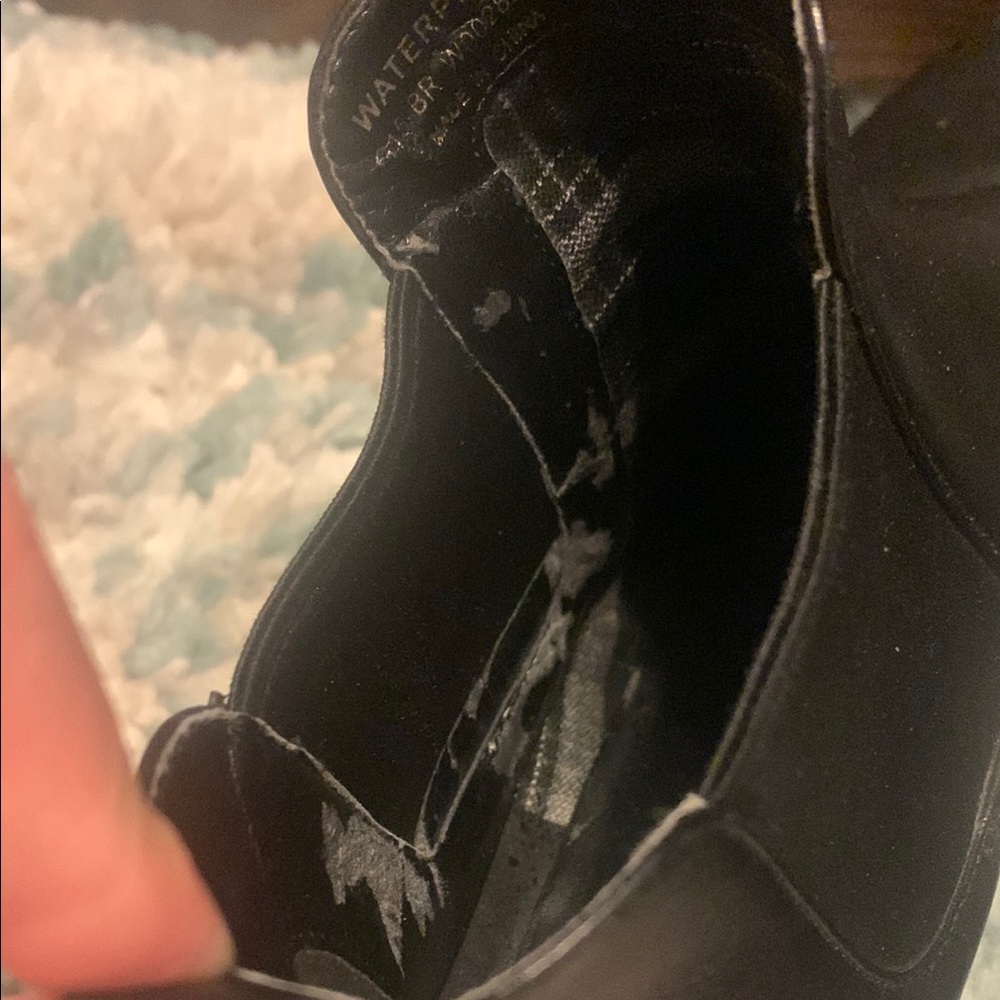 Cole Hahn Waterproof Black Leather Ankle Boots - Picture 7 of 10